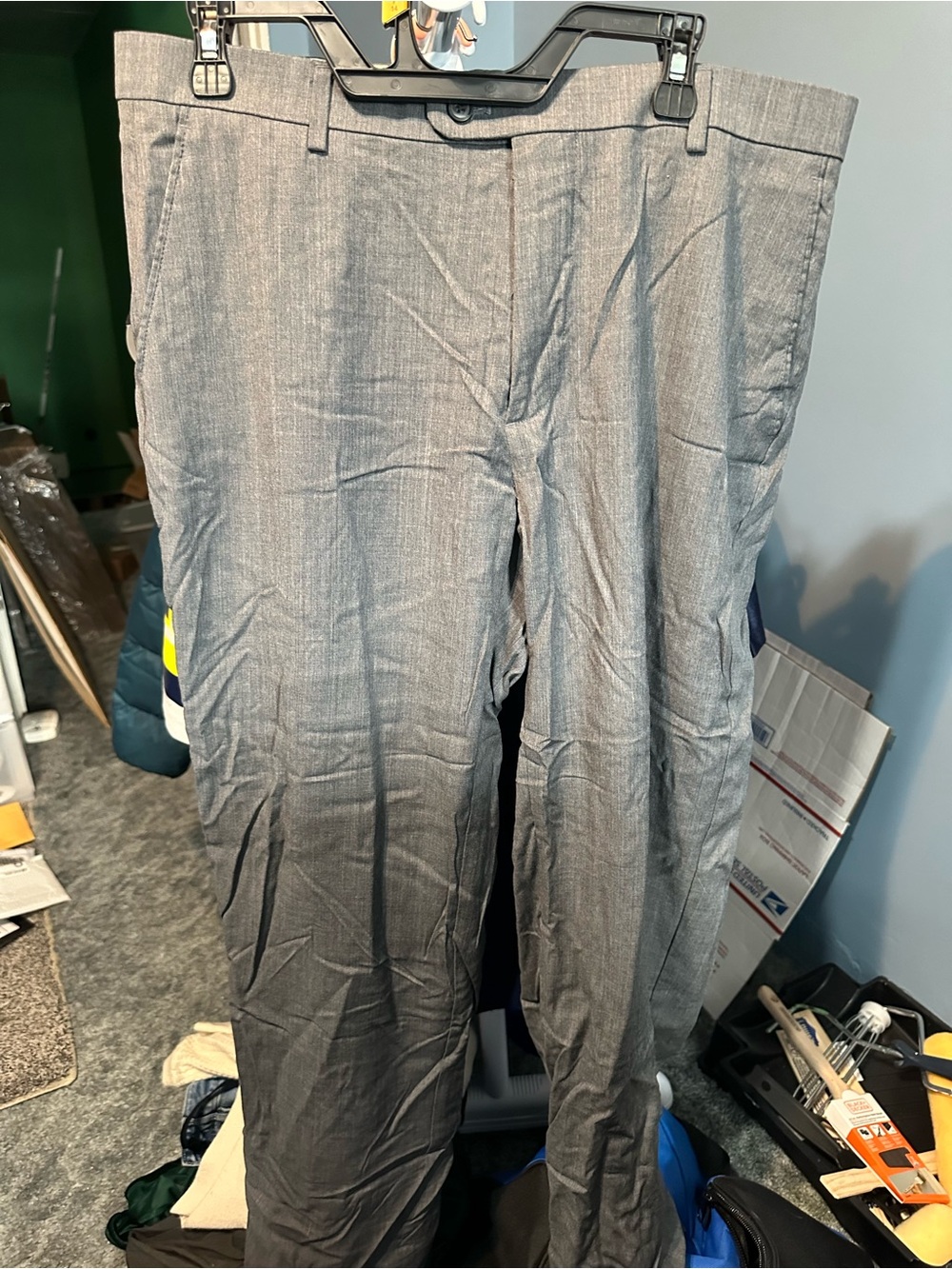 Joseph Abboud Light Gray Dress Pants - Modern Straight